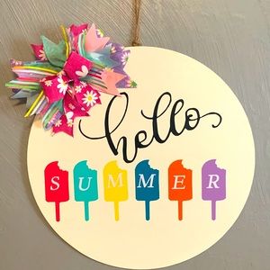 Hello Summer Door Hanger